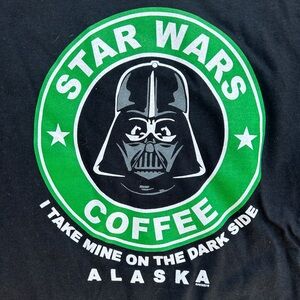Starwars Coffee Alaska Tshirt | Tourist Tee - Alaska Gift Shop